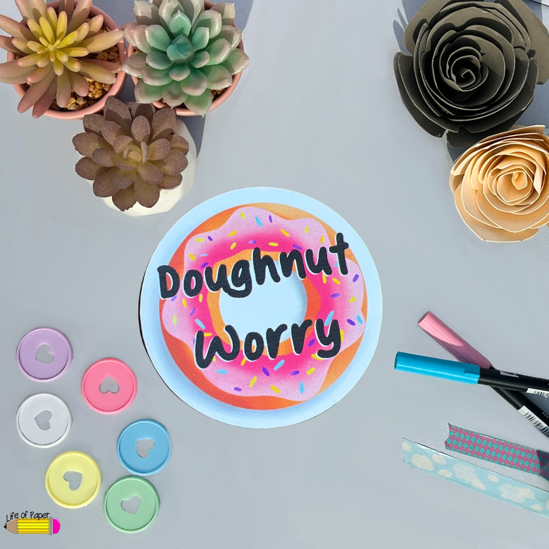 Doughnut Worry Vinyl Sticker