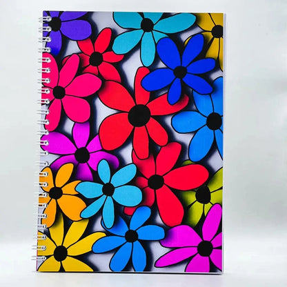 Bright Floral A5 Wire Notebook