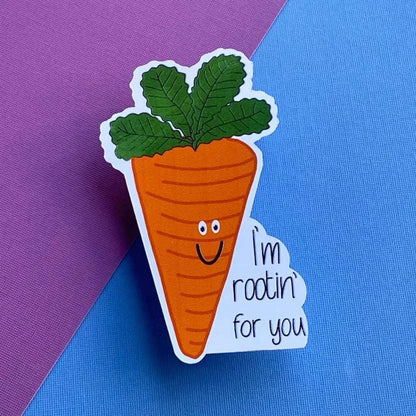 Rootin' For You Silly Pun Decal Sticker